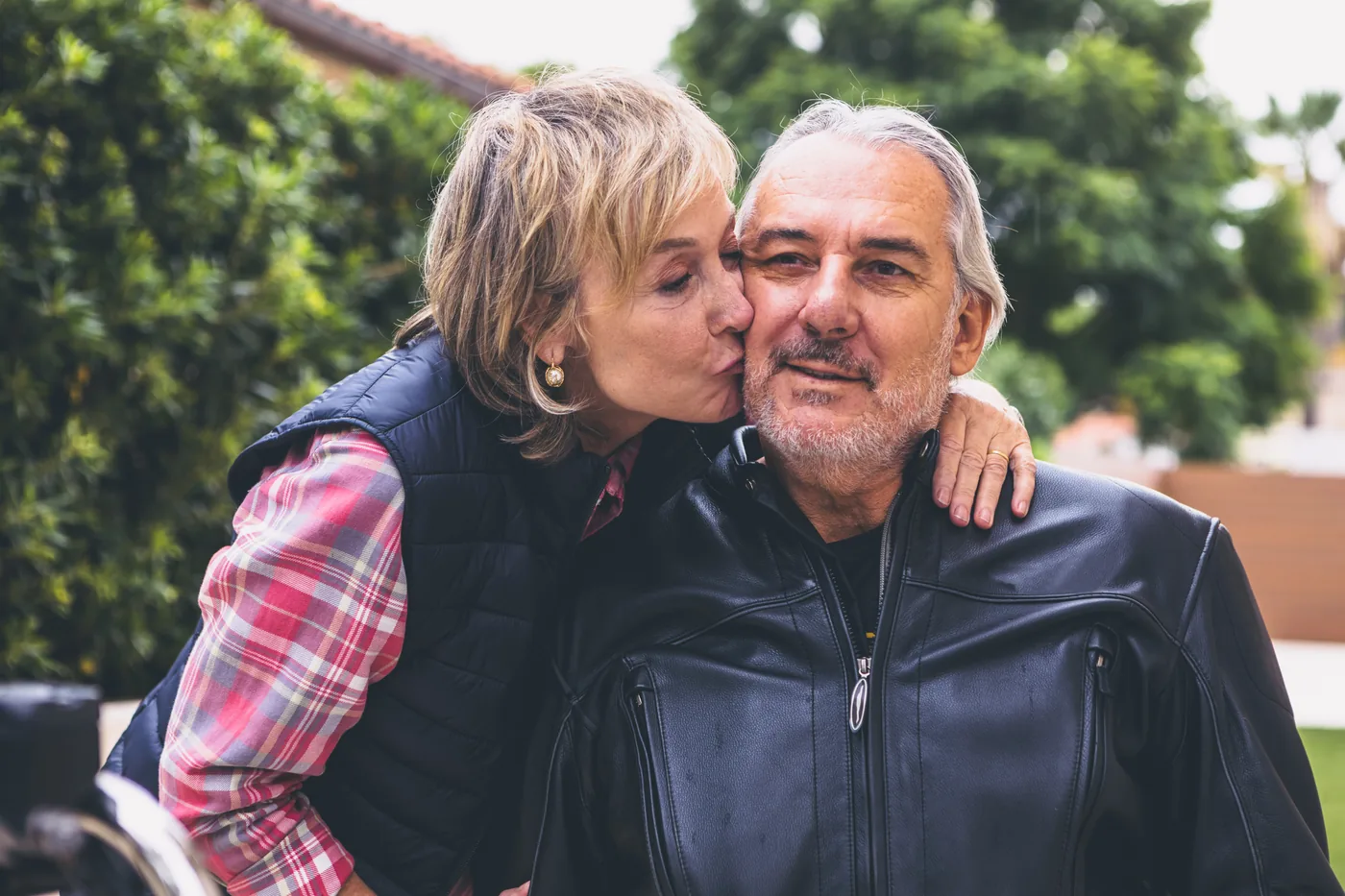 Mature couple sharing an affectionate moment — Senior Dating After Moving to a New City