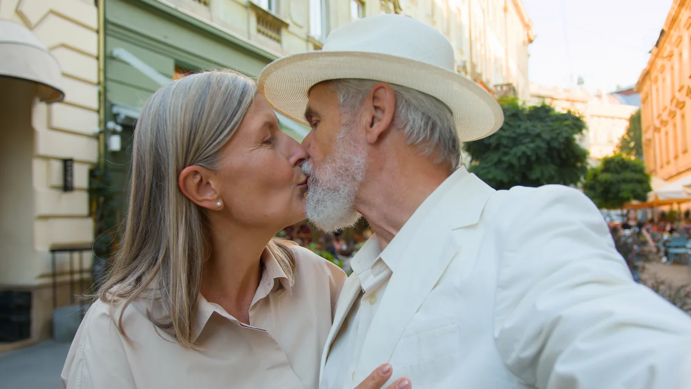 Mature couple sharing an affectionate moment — Chicago Senior Singles for Dating and Companionship