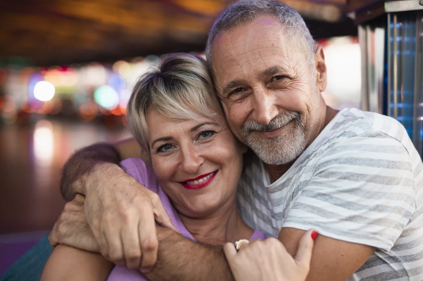 Mature couple sharing an affectionate moment — Senior Dating After Years of Being Single