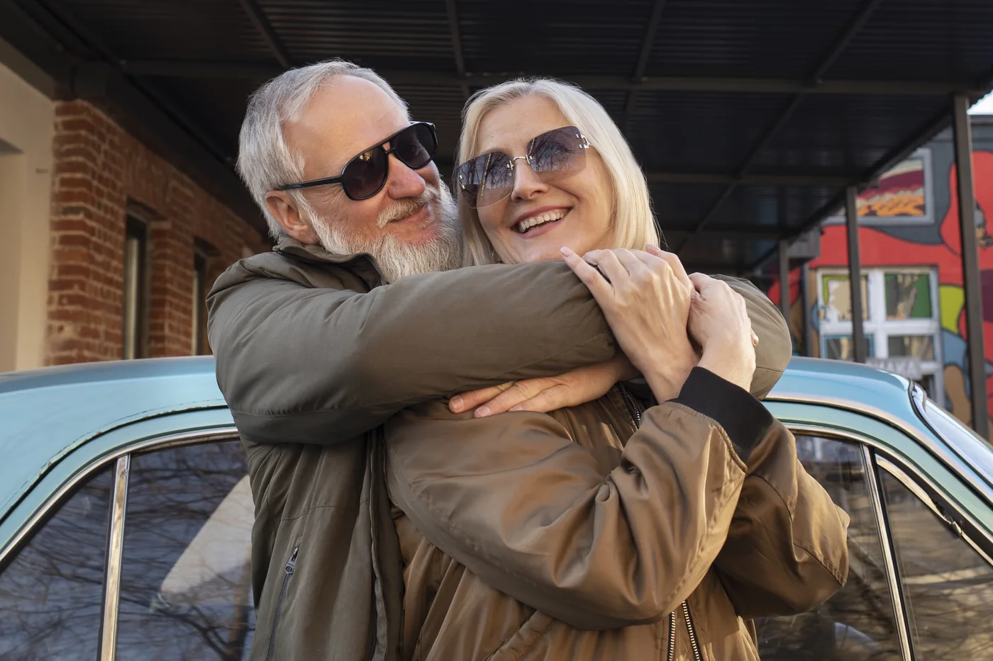 Mature couple sharing an affectionate moment — Meet Texas Senior Singles for Dating Over 50
